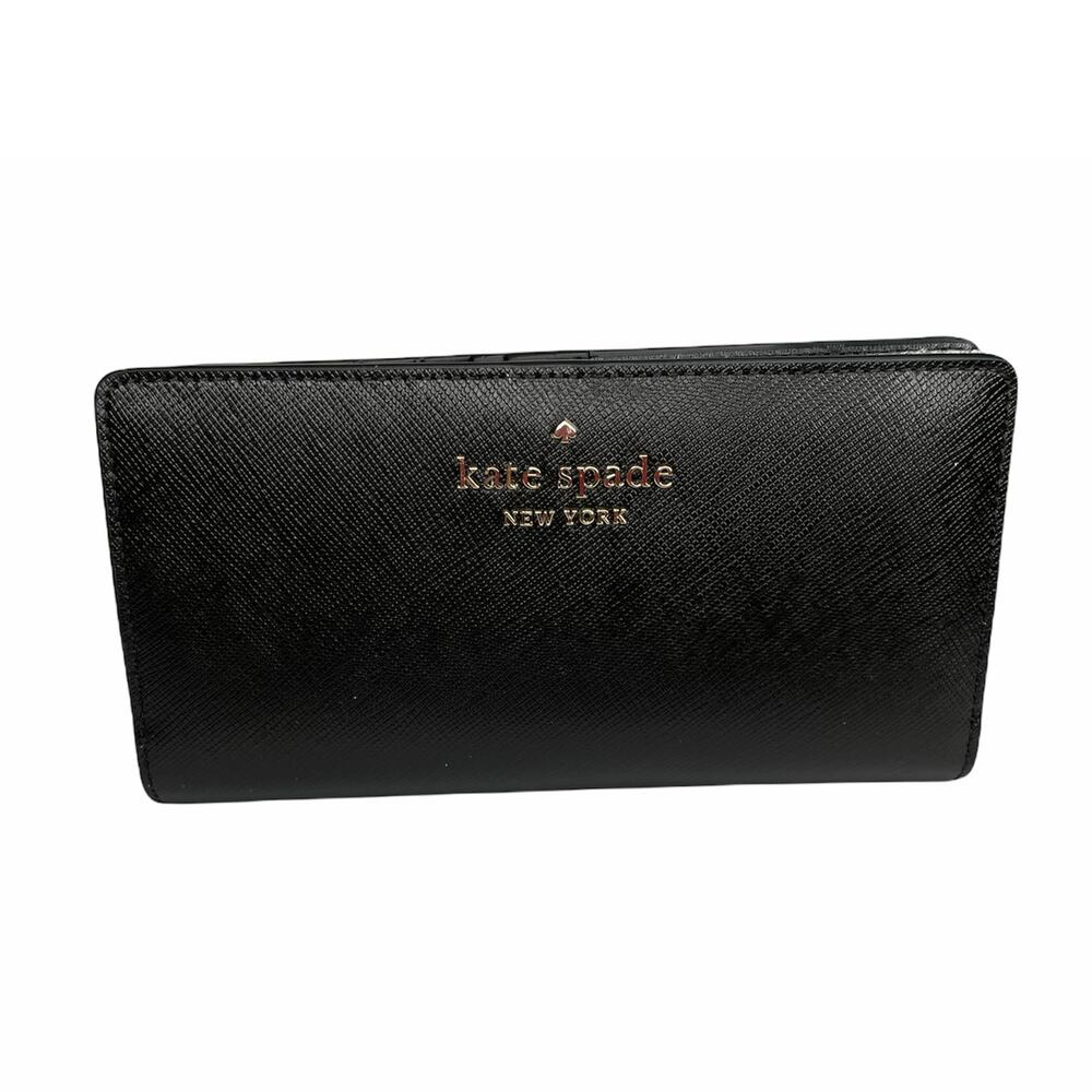 Kate Spade Staci Black Slim Bifold Wallet